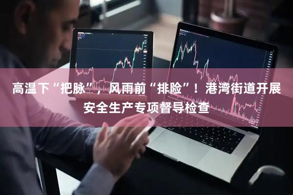 高温下“把脉”，风雨前“排险”！港湾街道开展安全生产专项督导检查